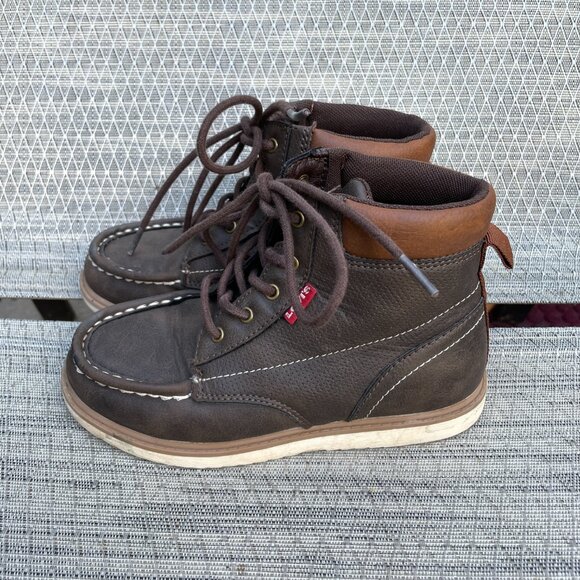 Levi's Dark Brown Kids Boots - Picture 3 of 9